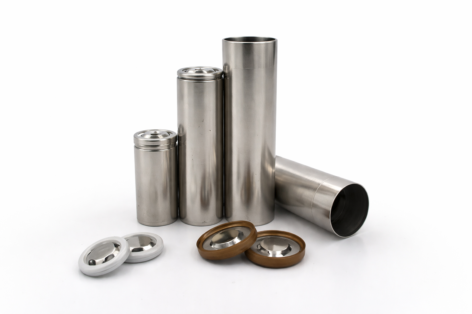 Cylindrical Battery Cell Canister